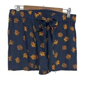 Madewell Pull-On Tie Shorts in Fresh Daisies Size M